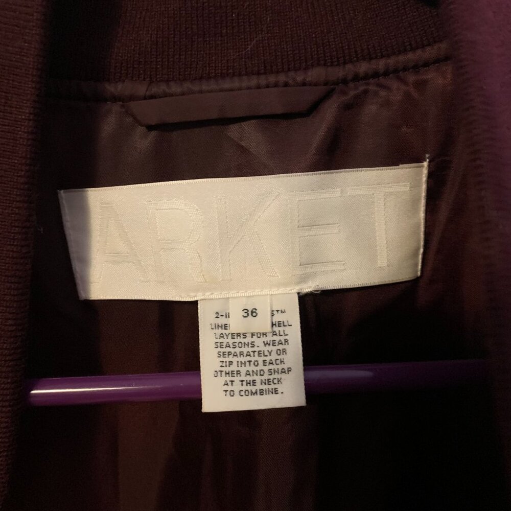 ARKET Women's Nylon Liner Jacket Size S US 36 EU Bomber 2-in-1 System Swedish - Picture 7 of 11